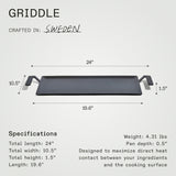 MADE IN - Carbon Steel Griddle (Seasoned)