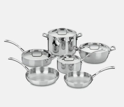 Cuisinart French Classic Tri-Ply Stainless 10-Piece Set