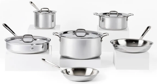 All-Clad 10-Piece Cookware Set | Premium Stainless Steel – Pryde's