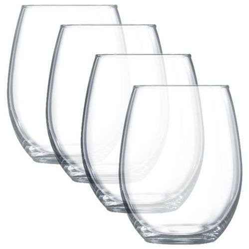 Luminarc Stemless Wine Glasses, Set of 4, 21 oz. – Pryde's Kitchen &  Necessities
