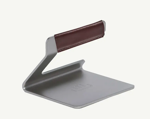 MADE IN -Grill Press with Leather Handle Cover