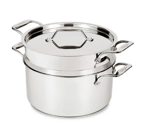 All Clad - Simply Strain, Stainless Steel Multipot with Insert, 8 Quart