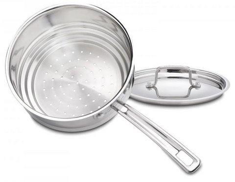 Cuisinart MultiClad Pro Triple Ply Stainless Steamer with Handle & Lid