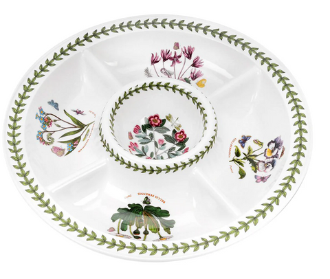 Portmeirion Botanic Garden Chip and Dip - 14"