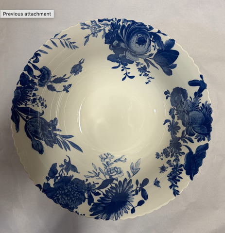 Certified Blue & White Floral Serving Dishes