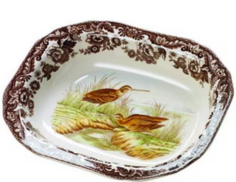 Spode Woodland Snipe Open Vegetable Bowl