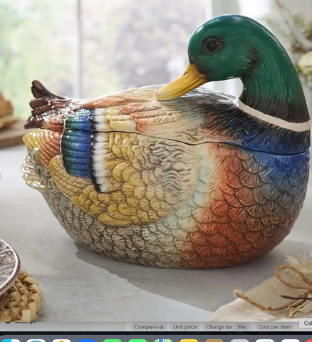 Spode Woodland Mallard Cookie Jar