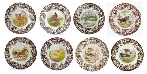 Spode Woodland Dinner Plates - Variety