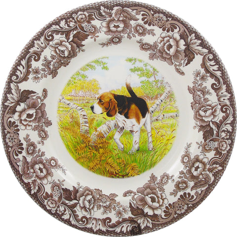 Spode Woodland Beagle Dinner Plate, 10.5"