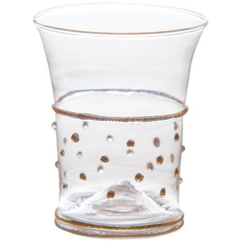 Glass Tumblers with Gold  Dots