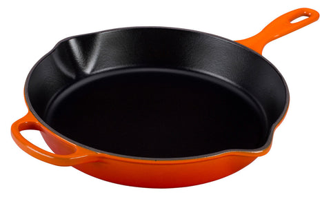 Le Creuset Oyster Signature 10.25-in. Iron Handle Skillet