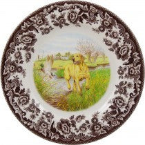 Spode Woodland Yellow Labrador Retriever Salad Plate, 8"