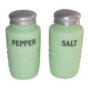 Jadeite Salt & Pepper Set